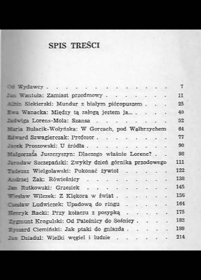 Wyb.  A. Faron i W. Wasilewski - Druga zmiana. Rodowody górnicze
