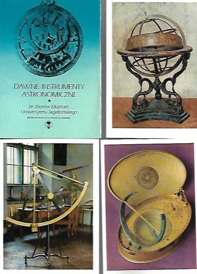DAwne instrumenty astronomiczne ze zbiorów Muzeum Uniwersytetu Jagiellońskiego - komplet 9 pocztówek w obwolucie