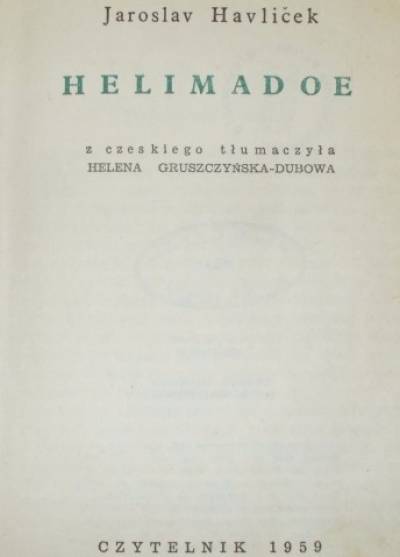 Jaroslav Havlicek - Helimadoe