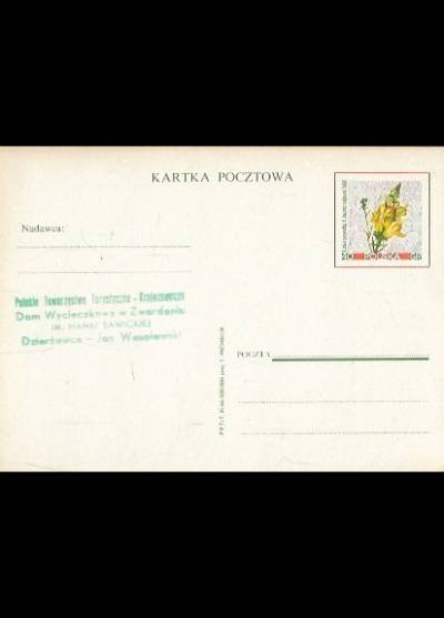 T. Michaluk - Lnica pospolita (kartka pocztowa)