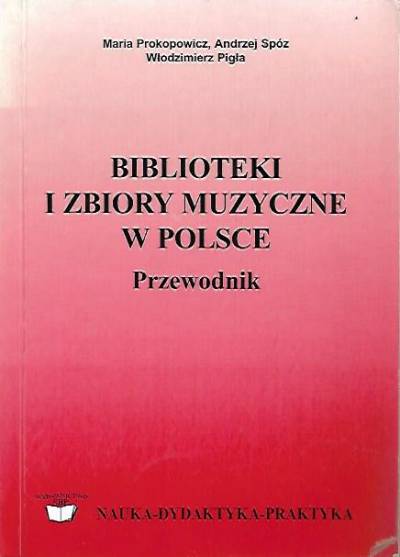 Prokopowicz, Spóz, Pigła - Biblioteki i zbiory muzyczne w Polsce. Przewodnik