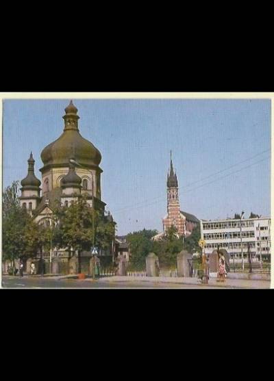 fot. B. Łopieńska - Przemyśl Zasanie. Fragment miasta z dawną cerkwią (1987)