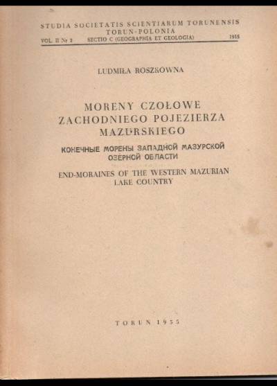 Ludmiła Roszkówna - Moreny czołowe zachodniego Pojezierza Mazurskiego