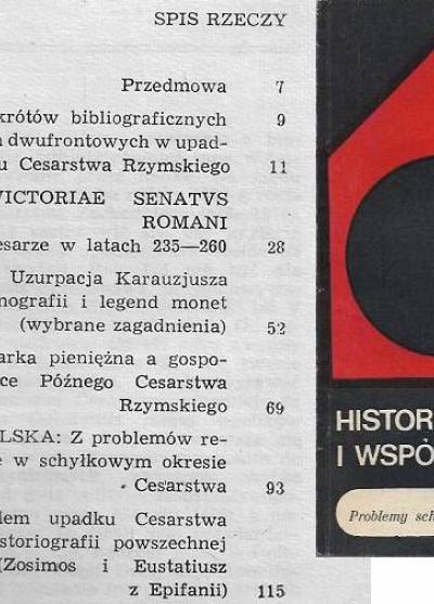 Historia i współczesność nr 3/1978 - Problemy schyłku świata antycznego