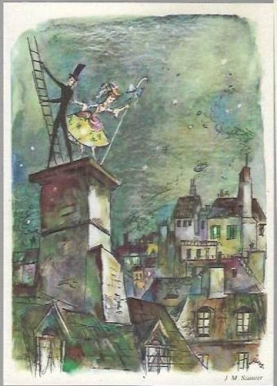 Jan Marcin Szancer - Pasterka i kominiarczyk (ilustracja do Andersena, 1963)