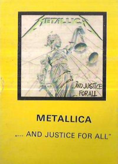 teksty - Metallica - And Justice for All