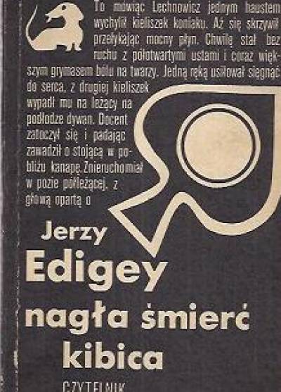 Jerzy Edigey - Nagła śmierć kibica