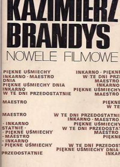 Kazimierz Brandys - Nowele filmowe