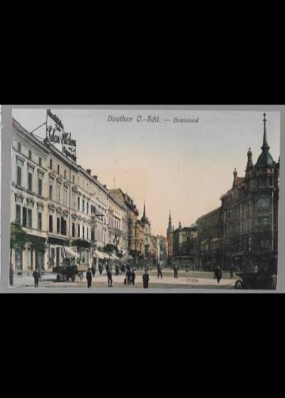 Beuthen O.-Schl. Boulevard (zdjęcie starej pocztówki)