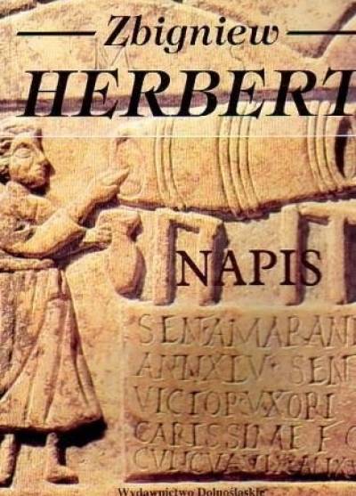 Zbigniew Herbert - Napis