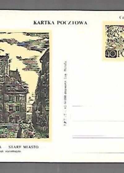 E. Pichella - Warszawa - Stare Miasto. Rynek staromiejski (karta pocztowa, 1962)