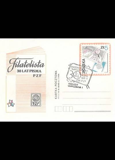 Z. Stasik - Filatelista - 30 lat pisma PZF (kartka pocztowa)