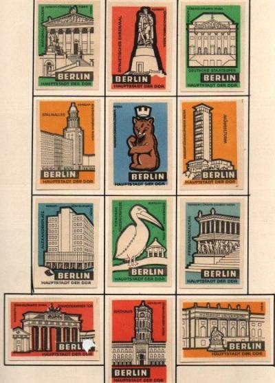 Berlin, Hauptstadt der DDR - seria 12 etykiet