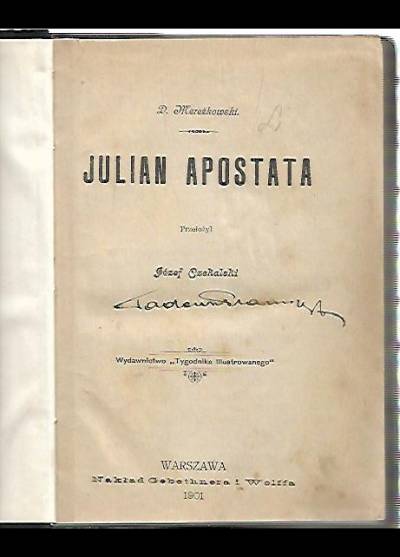 D. Mereżkowski - Julian Apostata (2yd. 1901)