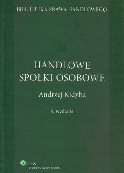 Andrzej Kidyba - Handlowe spółki osobowe