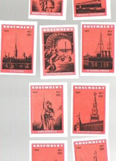 November 7, 1917 - 9 węgierskich etykiet