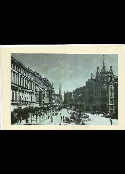 Bytom, dzisiejszy plac Kościuszki (reprodukcja pocztówki sprzed 1939)