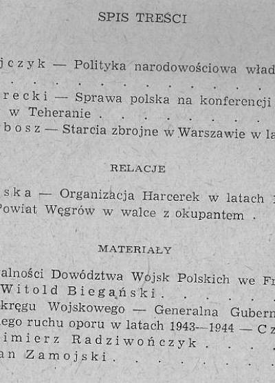 Najnowsze dzieje Polski. Materiały i studia z okresu II wojny światowej. Tom IX