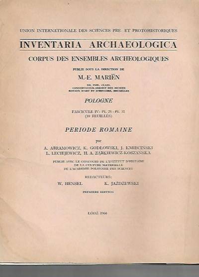 Inventaria archaeologica. Pologne, fas. IV: PL 25-31, periode romaine