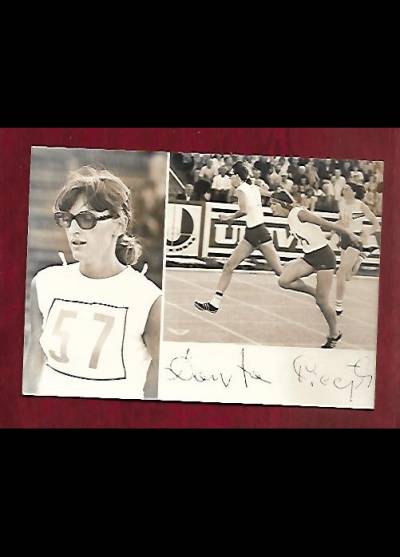 fot. J. szewiński - Danuta Piecyk - rekordzistka świata w biegu na 400 m przez płotki