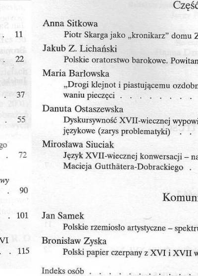 mat. konferencji nauk. 1998, red. R. Ocieczek - Sarmackie theatrum. I: Wartości i słowa