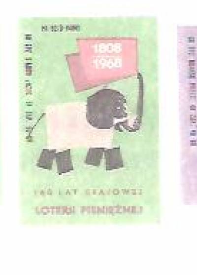 160 lat Krajowej Loterii Pieniężnej 1808-1868 (seria 5 etykiet)