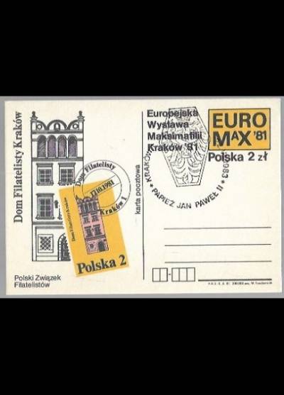 W. Freudenreich - Dom filatelisty Kraków (kartka pocztowa)