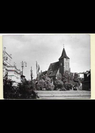 fot. K. Kaczyński - Kraków - plac św. Ducha z kościołem św. Krzyża (1963)