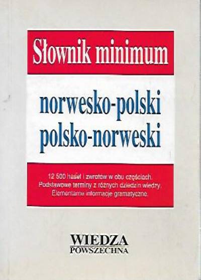 E. Frank-Obodrzyńska - Słownik minimum norwesko-polski, polsko-norweski