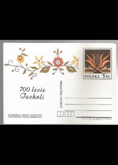 J. Konarzewski - 700-lecie Tucholi (kartka pocztowa)