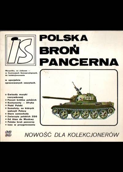 Polska broń pancerna. Album dla kolekcjonerów IS (brak 19 naklejek)