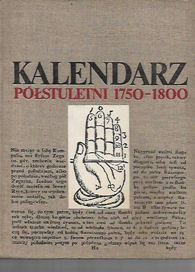 Opr. Baczko, Hinz - Kalendarz półstuletni 1750-1800