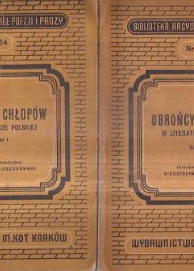opr. M. Piszczykowski - Obrońcy chłopów w literaturze polskiej