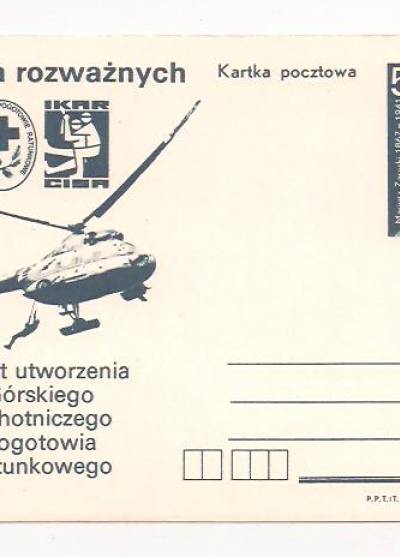 M. Piekarski - Góry dla rozważnych (karta pocztowa z okazji 75-lecia GOPR)