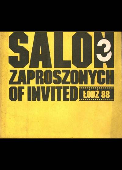 album wystawy - Salon Zaproszonych 3. Wystawa fotografii Łódź 1988