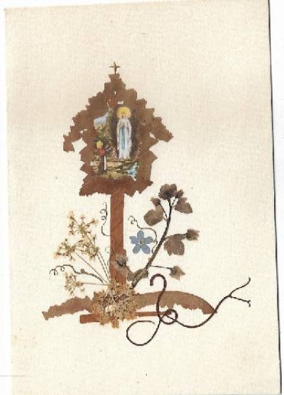 Kapliczka (karnet z kolażem - wyklejanką)