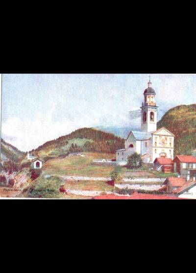 Kirche bei Tiefencastel (Graubunden) - przed 1915