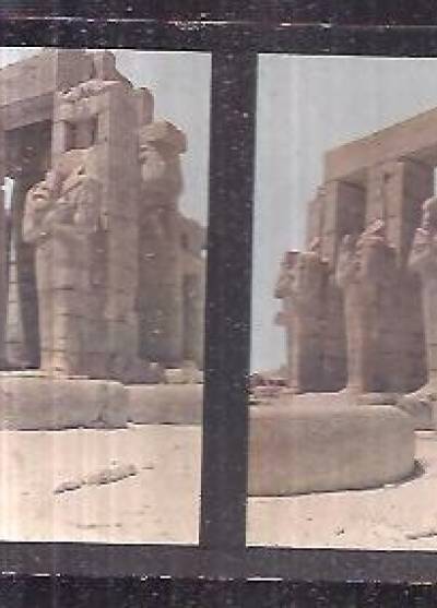 Egipt. Teby, Ramesseum (para zdjęć stereoskopowych do fotoplastykonu)
