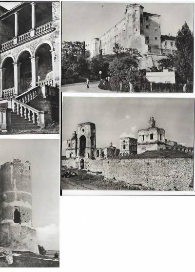 Zamki Kielecczyzny - komplet 7 pocztówek w obwolucie, lata 60.