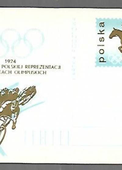 H. Chyliński - 1924 - pierwszy start polskiej reprezentacji w igrzyskach olimpijskich (kartka pocztowa)
