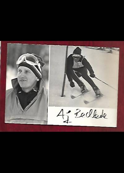 fot. J. szewiński - Andrzej Bachleda-Curuś - wicemitrz świata w trójkombinacji alpejskiej 1974