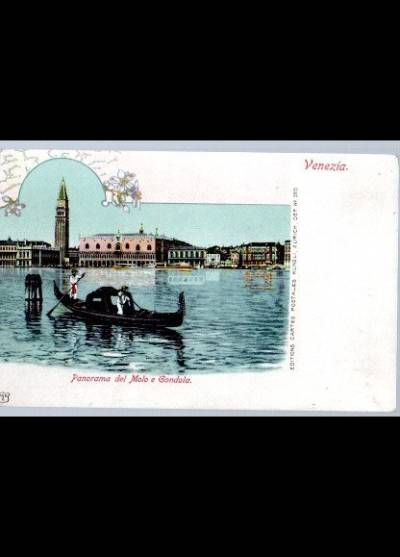 Venezia - Panorama del Molo e Gondola (przed 1914)