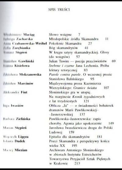 Red K. Biedrzycki - Stulecie skamandrytów (materiały z sesji nauk., UJ 1994)