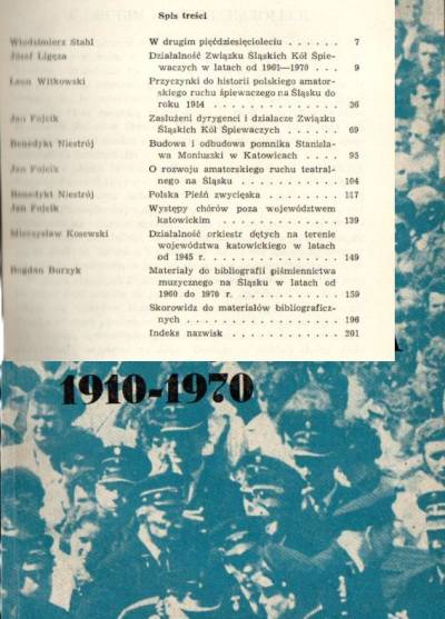 Księga pamiątkowa Zjazdu Śpiewaków Śląskich w 1970 roku (1910-1970)