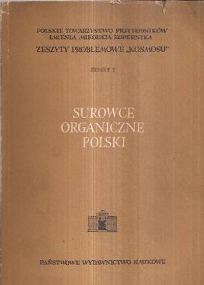 materiały konf. 1956 - Surowce organiczne Polski