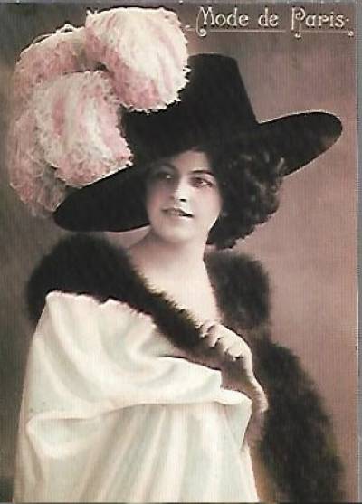reprodukcja pocztówki z pocz. XX w. ze zbiorów T. Piaskowskiego - Mode de Paris