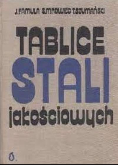 Famuła, Mrowiec, Szumański - Tablice stali jakościowych