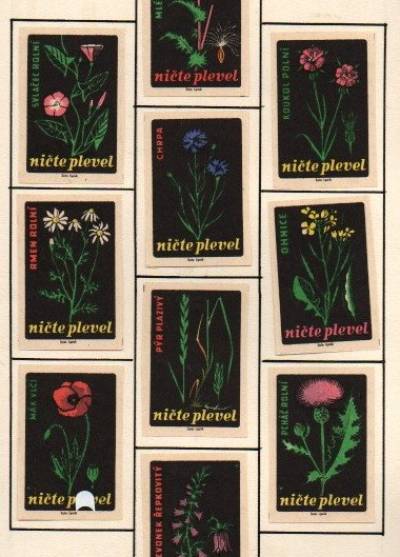 Nicte plevel (chwasty, ale jakie piękne...) - seria 10 czeskich etykiet