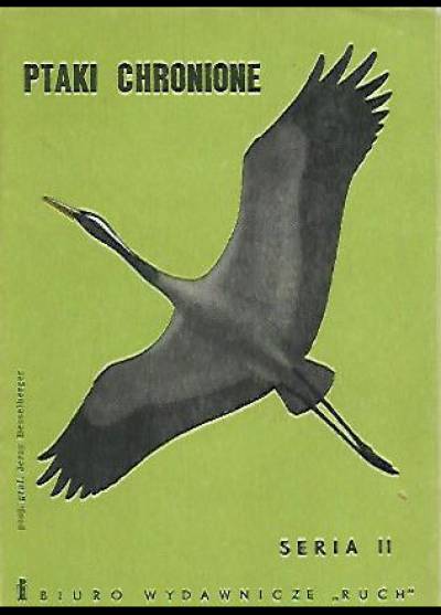 Jerzy Desselberger - Ptaki chronione - seria II ( komplet 9 pocztówek w obwolucie)