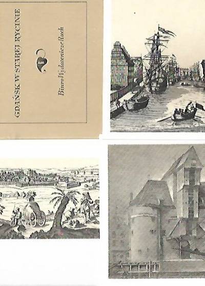 Gdańsk w starej rycinie (komplet 9 pocztówek w obwolucie)